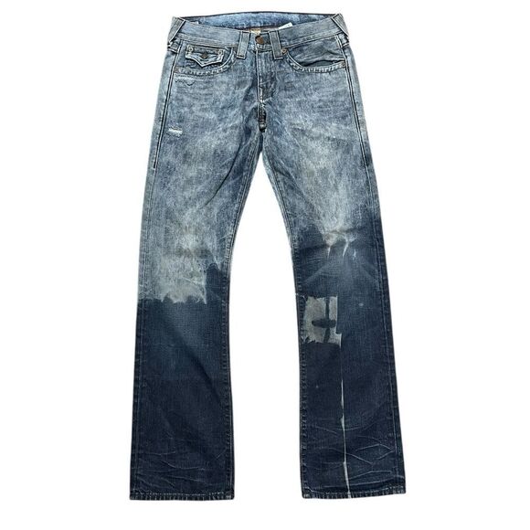 TRUE RELIGION Ricky Acid Wash Jeans Size 31 - Picture 1 of 10